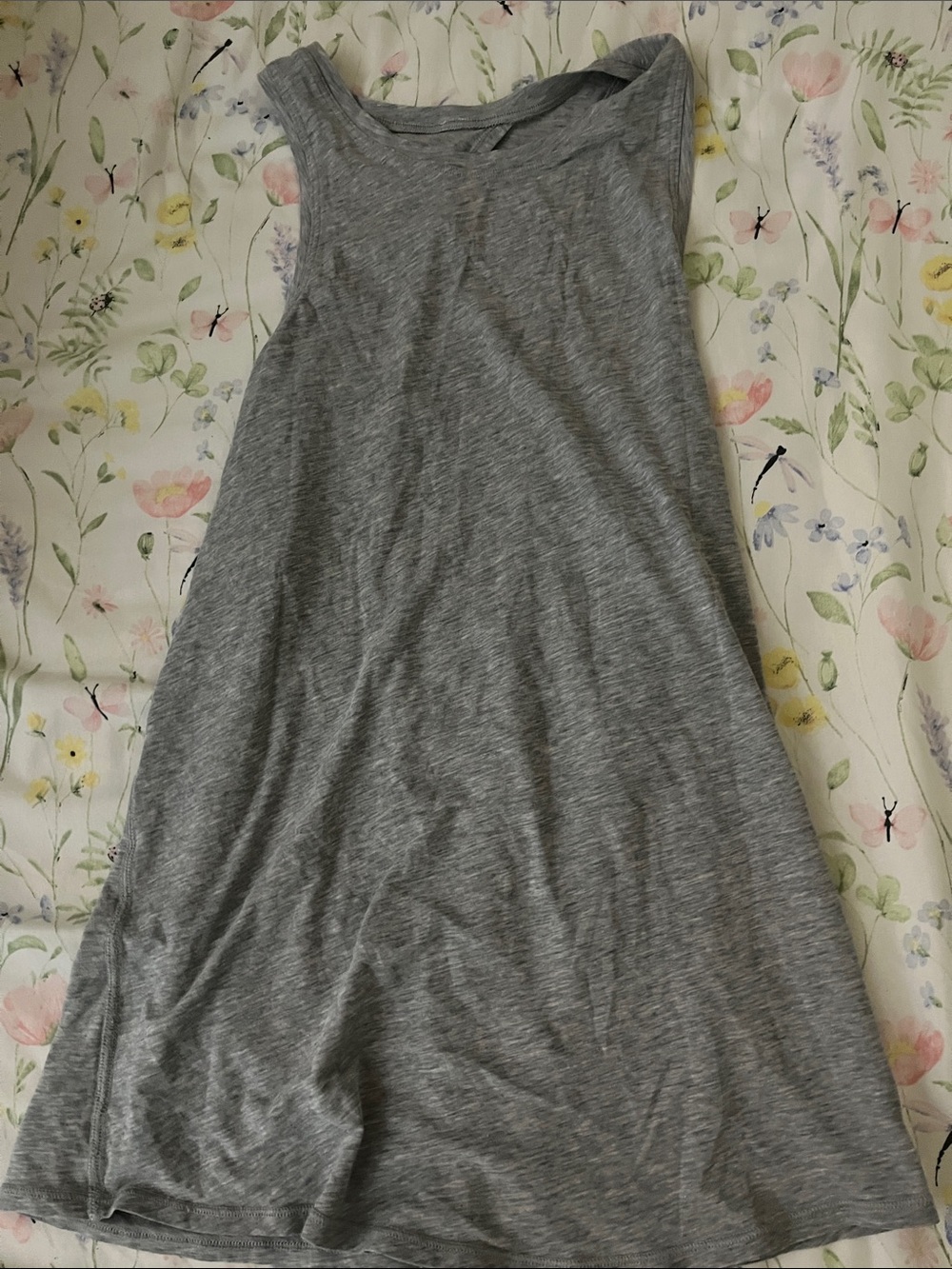 Lululemon gray open back tank top